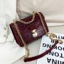 2023 Fashion Casual Women's Bag Crocodile Pattern High Texture Pu Lock Small Square Bag Trend One Shoulder Messenger Bag