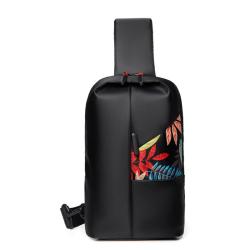 HR194 New Men's Business Chest Bag Durable Fabric Outdoor Hiking Casual Travel Shoulder Bag Fashion Printing Shoulder Waist Bag