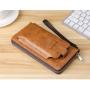 KBW770 Hot New Men Wallet Leather Purse Card Holders Money Clip Business High Quality Zipper Passport Phone Coin Bag