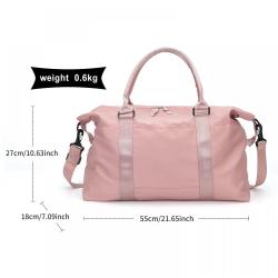 Custom Fashion Design Carry on Spend Weekend Tote Duffel Bag with Wet Pocket Gym Sports Travel Duffle Bag For Women