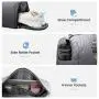 LOVEVOOK Custom OEM Gradient Luxury Nylon Weekender Bags with Shoe Compartment Toiletry Bag Carry on Travel Luggage Duffel Bag