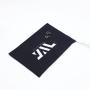 Customized Black Twill Cotton Packaging Travel Bag With Velcro Soft Cotton Twill Fabric Shoe Dust Shopping Bag For Handbag
