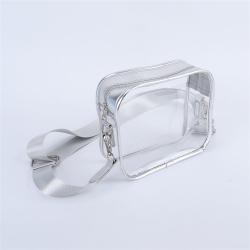 Keymay Hot Sale Adjustable Shoulder Strap Phone Purse PVC Clear Stadium Bag Clear Crossbody Bag Clear Purse Stadium Approved