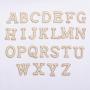 Personalized Style Brand Name Chenille Embroidery Iron On Letter Patches Custom Designer Glitter Letter Patches