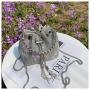 KBW003 New Women Bag Bright Diamond Handbag Fashion Trend Chain Shoulder Bag With Diamond Drawstring Bucket Bag