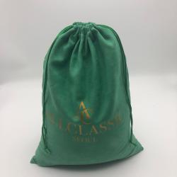 Drawstring Faux Suede Packaging Bag Soft Suede Shoe Bag