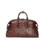 Custom Logo Real Crocodile Skin Leather Large Duffle Handbags Fashion Oversized Shoulder Crossbody Travel Duffel Bags For Men