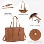 2022 Custom LOVEVOOK canvas office business handbags 15.6in shoulder bag fashion casual 2pcs laptop tote bag briefcase for women