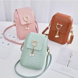 2023 Phone Women Leather Bag Pearl Tassel Cover Type Female Handbag Single Shoulder Bag Crossbody Bag
