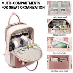 Factory Wholesale LOVEVOOK Girls Boys School Backpack Bag with USB 2023 Business Travel Fashion women 15.6 17in Laptop Backpacks