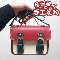 Cowhide Women Fashion Handbags Genuine leather DIY handmade Christmas Gift Bag Ladies  Designer Handbag Wholesale