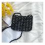 2023 Summer Korean Version Braided Design Crossbody Bag Small New Wooden Bead Sling Womens Shoulder Bag Fashion Hollow Bag