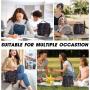 Lunch Bags for Women Leakproof Insulated Floral Lunch Box with Adjustable Shoulder Strap Reusable Zipper Cooler Tote Bag