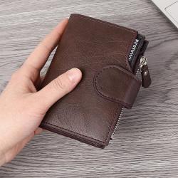 2024 spring new hot selling business men's short wallet large capacity multi-card slot wallet credit card bag