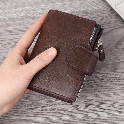 2024 spring new hot selling business men's short wallet large capacity multi-card slot wallet credit card bag