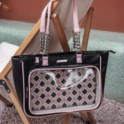 Custom Tote bag Simple PU women's bag portable decorative zipper single shoulder chain niche design plus logo
