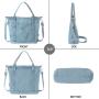 Purse Jean Travel Tote Bags for Women Beach Bag Denim Purses and Handbags for Teen Girls Women