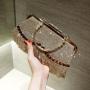 European and American Women's Handbag Bolsos New Fashion Ladies Bag Pu Pure Color Diamond-encrusted Party Bag