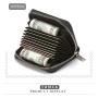 ZHF042 Cross-border Black Organ Bank ID Card Bag Multi-card Small Card Bag RFID Metal Zipper Zero Wallet