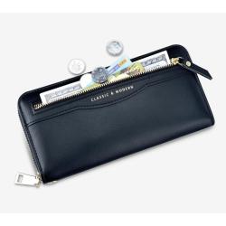 Wallets for Women pu Leather Credit Card Holder Large Capacity With Wristlet Zip Around Wallet