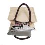 Jute Burlap Tote Bags manufacturers Soft Cotton Handles Laminated Interior Reusable Grocery Shopping Bags