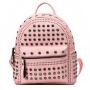 KBW483 Hot New Rivets Soft Leather Texture Solid Color Backpack Fashion Casual Ladies Shoulder Bag High Quality Women Backpack