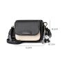 New Fashion Designer Woman Bag Custom Contrasting Color Wide Shoulder Small Square Bag Bolsos Pu Leather Cover Crossbody Bag