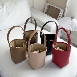 New design handbags set Simple large capacity women's shoulder bags Soft PU leather hand bags ladies luxury bucket bag set