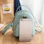 Women's PU Leather Mini Backpack Girls Rucksack Small Travel Backpack