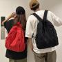 ZX039 Unisex School Bags Casual Travel Canvas Drawstring Backpack Outdoor Shoulder Teenager Campus Schoolbag For Student