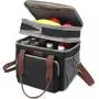 LOVEVOOK PEVA Lunch Bag Insulated for Women Lunch Box for Men Leakproof Double Decker Lunch Bag for Work/School/Picnic/Hiking