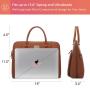 Lovevook Realer pu shoulder bags work travel ladies handbags 15.6 laptop Briefcase large capacity women handbags laptop bags