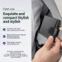 Aluminum Credit Card Black Wallet Rfid Blocking Trifold Alloy Business Casual Coin Purse Leather Metal Card Holder