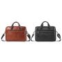 Retro First layer Cow Leather Laptop Briefcase For Men Design Business Customised Size Luxury Wear proof Men's Briefcase