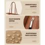 LOVEVOOK Fashion Leather Tote Bag for Teacher Nurse Lightweight Large Waterproof Handbag Purse for Work College Travel for Women