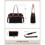 LOVEVOOK 2pcs Fashion 15.6 Inch Office Work Leather Tote Bags High Quality Business School Travel Laptop Handbag Bags for Women