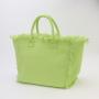 RTS Durable Eco Friendly Fringe Tote Bag Heavy Duty Reusable Canvas Beach Bag Women Custom Hand Tote Bag