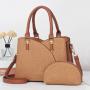 2024 New wholesale luxury leather fashion quilted leather bags set women's large capacity handbags For ladies