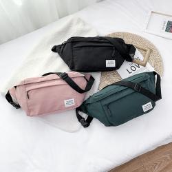 Wholesale Large Capacity Multifunctional Single Shoulder Messenger Chest Bag Unisex Canvas Sport Waist Bag