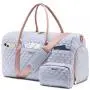 LOVEVOOK custom logo 2pc travel organizer bag with shoe compartment gym weekender travelling luggage carry on travel makeup bags