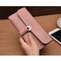ZR381 New Women's Long Wallet PU Korean Edition Triple Fold Buckle Multi Card Soft Leather Clip Card Bag Spot Wholesale