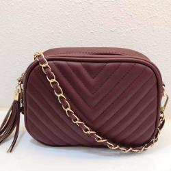 Quilted crossbody bags women handbags fashion ladies squared shoulder purse leather bags with tassels wholesale