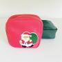 Custom Makeup Bags Nylon Zipper Pouch Christmas Red Green Cosmetic Storage Organizer Waterproof Eco Durable Make Up Bag
