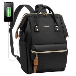 LOVEVOOK 14 Inch Backpack Custom Fashion Work Bag Daypack School Bags Waterproof Women Laptop Backpack With USB Charging
