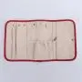 Women Jewelry Pouch Necklace Earings Ear Studs Earrings Rings Packaging Organizer Velvet Inner Separate Jewelry Storage Bag