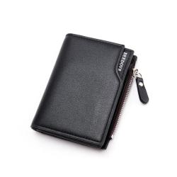 KBW108 2023 Eid Offers Hot Sale Men's New Zipper Short Wallet Multi-card Fashion Vertical Mini Snap Pocket