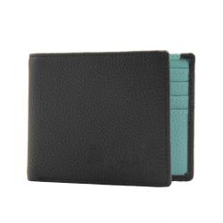 Full grain genuine leather wallet pebble leather men wallet RFID