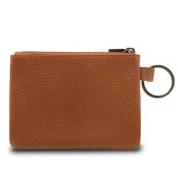 Handmade quality leather cards holder leather coin pouch leather card wallet zipper small wallet