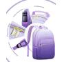 Laptop Backpack for Women 15.6 Inch Gradient Backpack Purse Cute Quilted Waterproof Teacher Computer Bag for Travel Work College