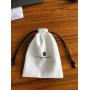 Custom Logo Recyclable Cotton Muslin Drawstring Gift Bag Eco Friendly For Jewellery  Cotton Drawstring Pouch